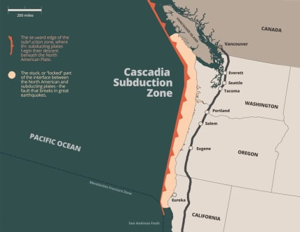 Cascadia, tsunami con onde di 30 metri può colpire gli USA Futuro Prossimo