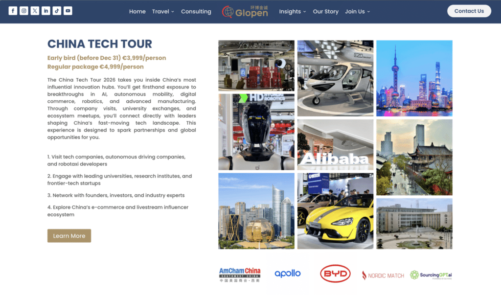 Turismo tecnologico, tutti pellegrini in Cina, e costa 9.000 dollari Futuro Prossimo