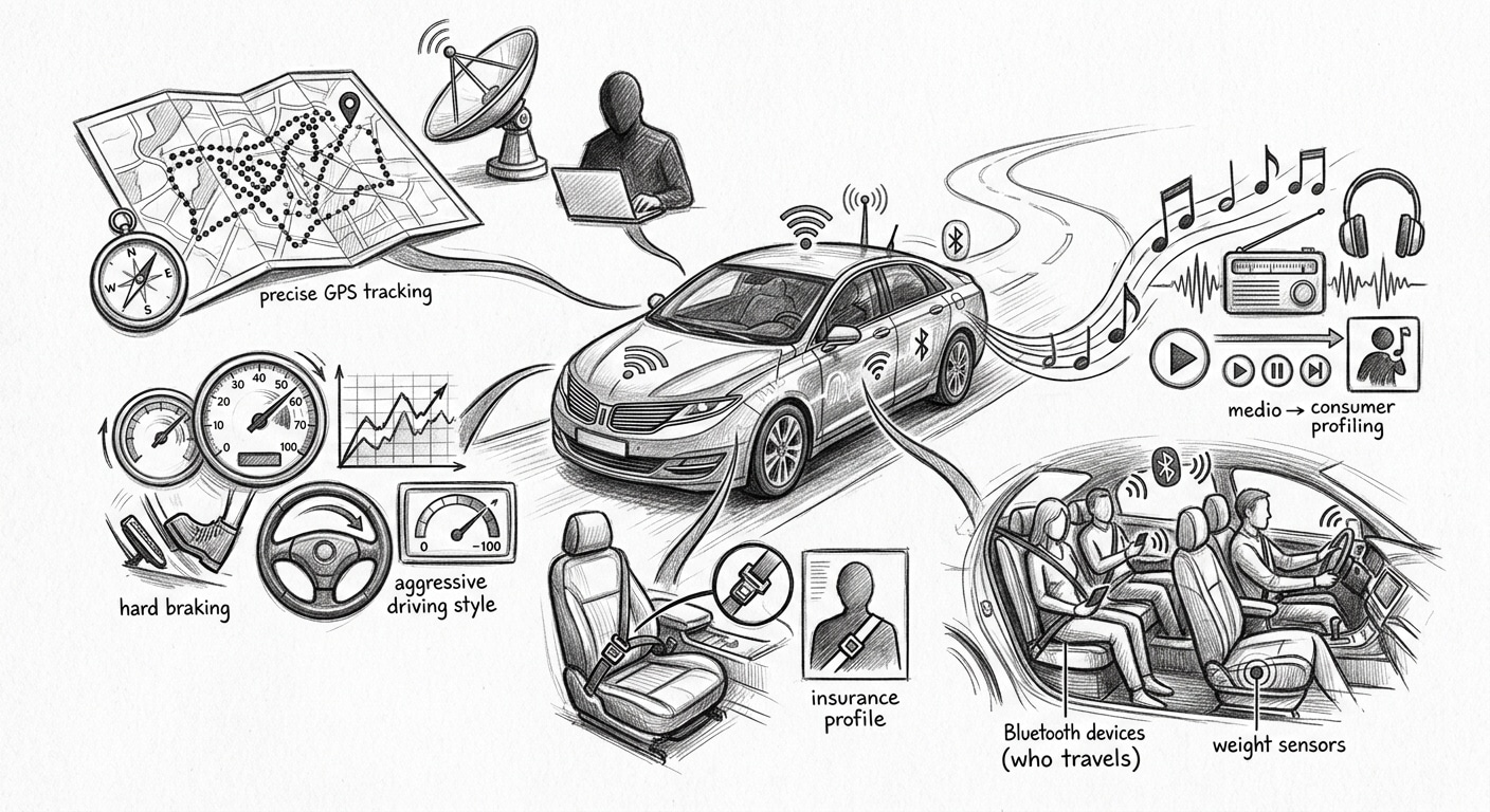 La tua auto connessa ti spia: 10 dati che non immaginavi Futuro Prossimo