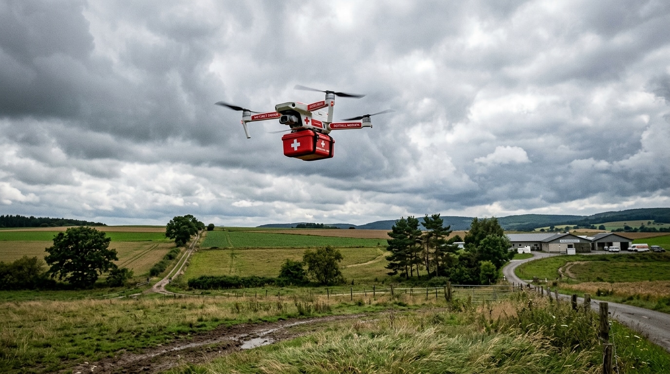 Droni contro l’infarto: la Germania testa il soccorso dal cielo Futuro Prossimo
